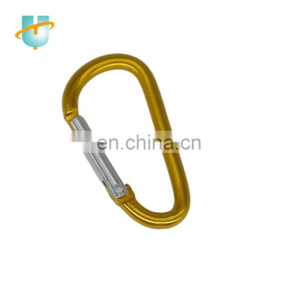 Outdoor Mountaineering Buckle Clasp Hook Hang Spring Snap Hook Type D Aluminum Carabiner