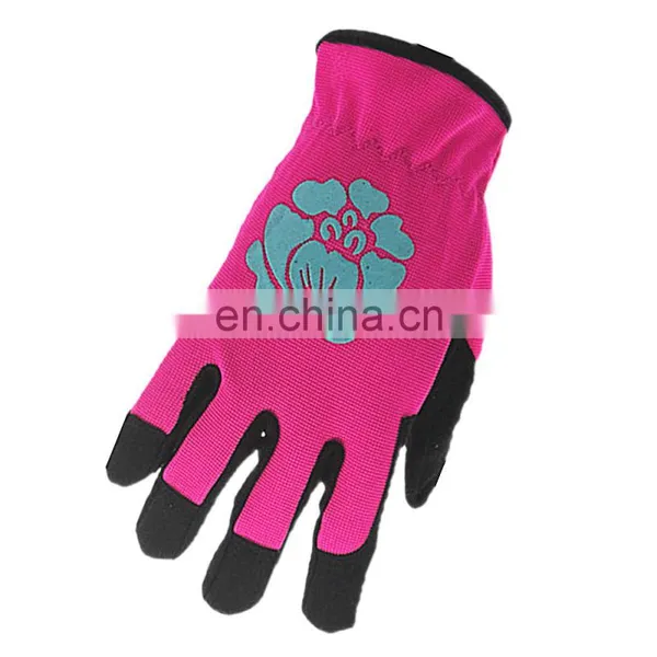 Factory Custom Women Household Synthetic Leather Anti Cut Resistant Working Safety Gardening Gloves photo-4