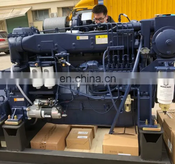 Hot Sales Water Cooler 6-cylinder 278hp WD10C278-18 Weichai WD10 Boat Engines photo-5