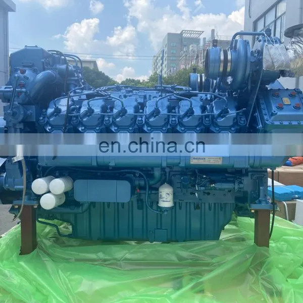 662KW/1500RPM Weichai Water Cooling 900hp Marine Engine 12M33C900-15 photo-3