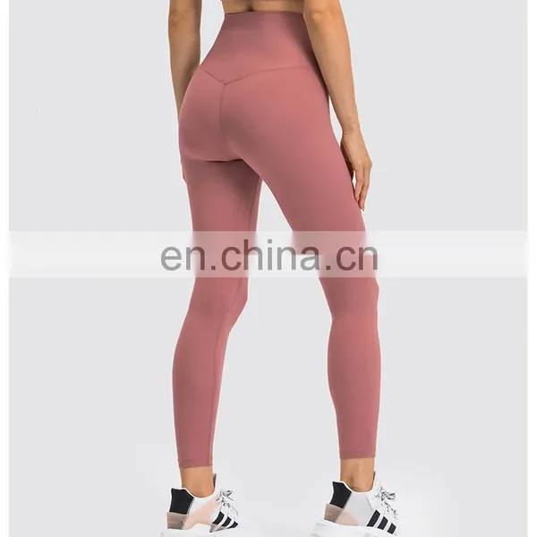 Tiktok Wholesale New Design Ribbed High Waist Yoga Leggings Fitness Gym Sportswear Training Outdoor Yoga Pants For Women photo-3