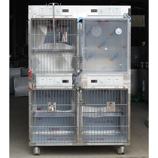 Pet hospital inpatient housing cage, made of stainless steel material