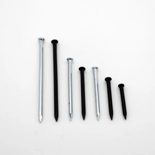 Black Steel Concrete Nails Smooth Shank 0.120
