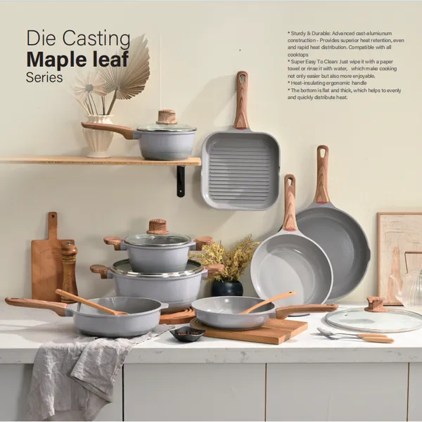 Customized Color Aluminum Nonstick Cookware Set