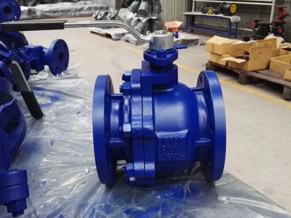 DIN Standard Cast Iron Ductile Iron Flange Ball Valve photo-4