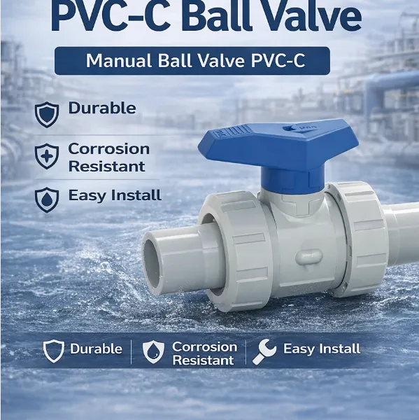 PVC Ball Valve Metric Spigot Type for Water System