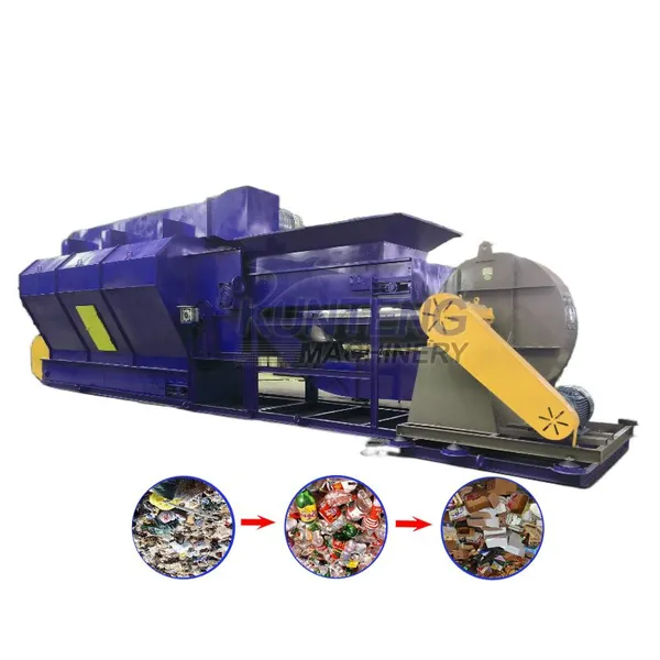 Industrial Municipal Garbage Sorting Recycling Machinery Line