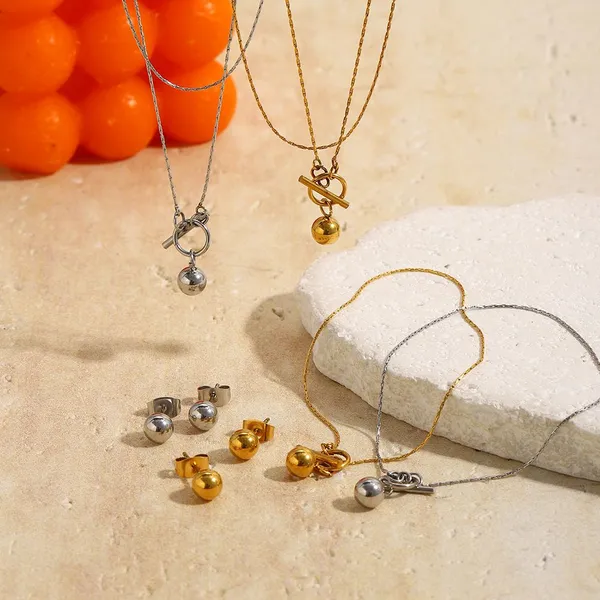 Hammered Texture Stainless Steel Necklace 20-inch Solid 304 Steel Non-Allergenic Low MOQ Wholesale photo-4