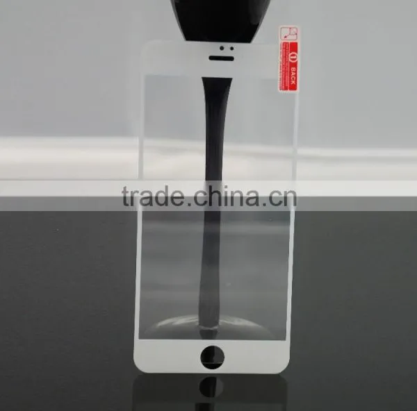 5.5 Inch Full Size Cover 3D Curved Aluminium Alloy 9H Hardness Gorilla Glass Tempered Glass Screen Protector for IPhone 6 Plus