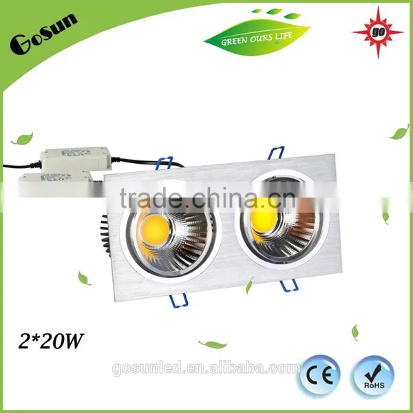 2*20W Ra>80 Ceiling Light China Hot Sale COB LED Downlight With CE ROHS photo-5