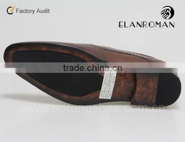 Pointed Toe Leather Men Shoe photo-6