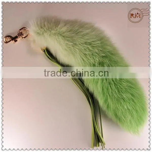 Orange Color Fox Tail For Bag Accessories photo-5