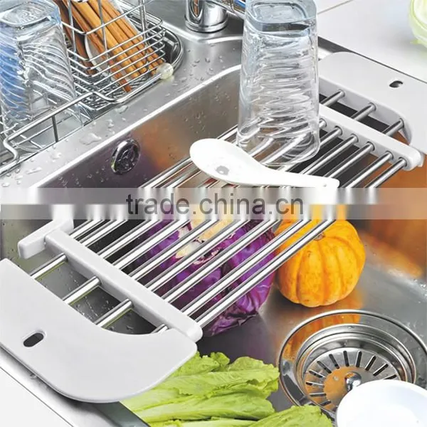 S/S+ABS 18*46*2 KITCHEN SINK DISH DRAINER photo-2