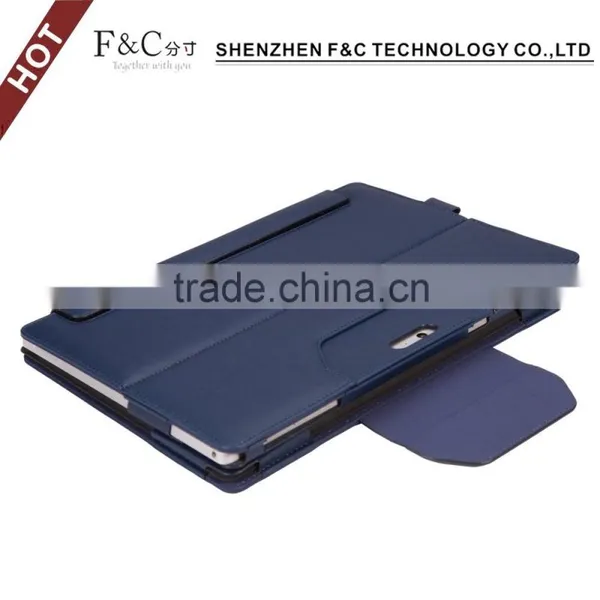 Hot Selling Easy-to-use Smart Stand Keyboard Leather Folio Case for Microsoft Surface Pro 4 With Pen Holder photo-2