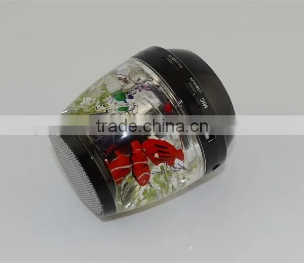 Handfree Stereo Bluetooth Colorful LED Liquid Speaker Support TF Card photo-5