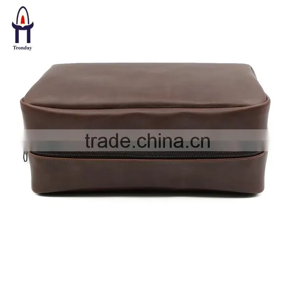 High Quality PU Leather Makeup Cosmetic Bag Packaging Storage Bag photo-6