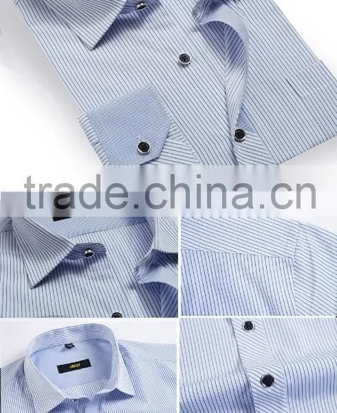 2015 Brand Fashion Casual Men Half Sleeve Shirts on photo-2
