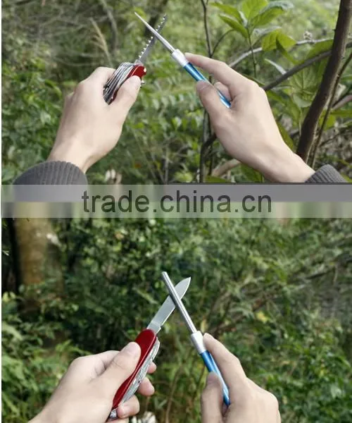 Out Door Use Pen Type Diamond Coated Sharpening Steel Knife Sharpener photo-4