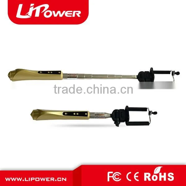 Stainless Steel Telescopic Rod Mini Wireless Monopod Selfie Stick photo-3