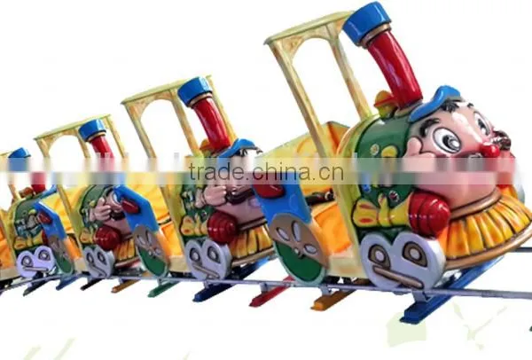 Kids Amusement Park Track Train for Sale Outdoor Amusement Rides Funny Children Games photo-2