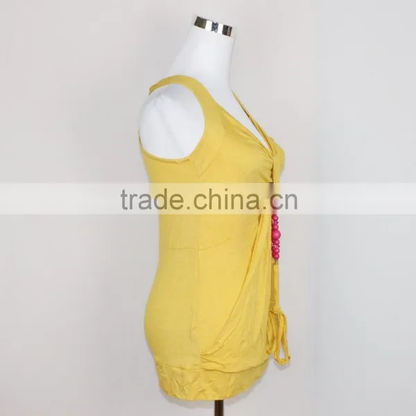 Pure Color Vest for Women Stringer Vest Tank Tops photo-2