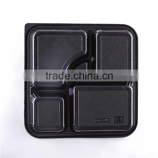 5 Compartment Disposable Plastic Japanese Bento Box photo-4