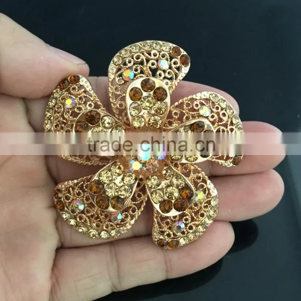 AB Crystal Rhinestone Flower Brooch,Colorful Rhinestone Brooch Pin,Brooches And Pins For Wedding photo-3