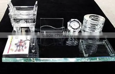 Perfect Suit Crystal Pen Container Office Decoration Crystal Product