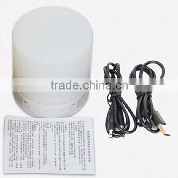 2016 Portable LED Desk Light RGB Rechargeable Battery Operated Touch Sensor Dimmable Wireless Table Lamps With Bluetooth Speaker photo-6