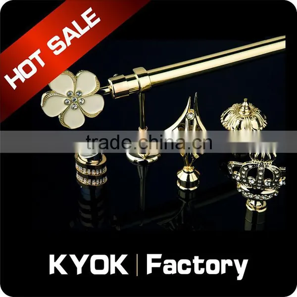 KYOK Home Decoration Iron Double Curtain Rods Wholesale , Double Curtain Rod Accessories Supplier's Choice photo-4