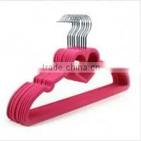 Flocked Hanger,heart Shaped Hanger