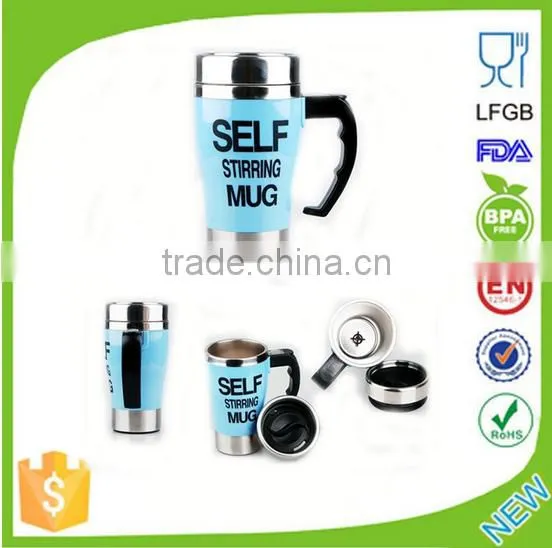 2015 Hot Sale Self Stirring Coffee Mugs, Self Stirring Cup, Stainless Steel Self Stirring Mug Quality Choice photo-4