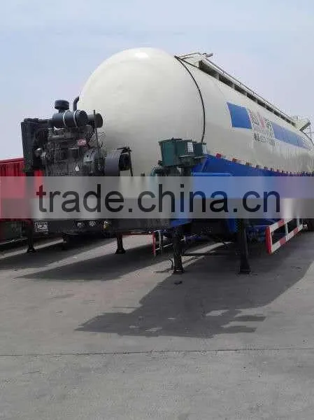 Steel Material 60cbm 3 Axle 50 Tons Bulk Powder Tractor Trailers photo-4