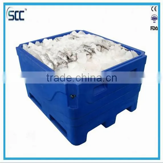 600L Blue Plastic Coolest Fishing Ice Box, Fishing Plastic Moving Box photo-4