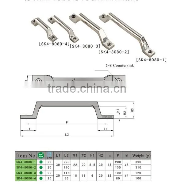 Wholeselling Stainless Steel Pull Handle Sk4-8080 photo-6