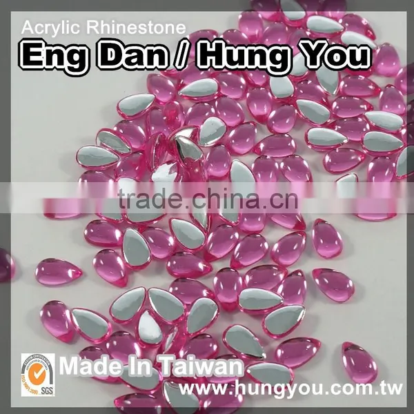 High Quality Glossy Flat Back Tear Rhinestones For Shoe Decoration photo-5