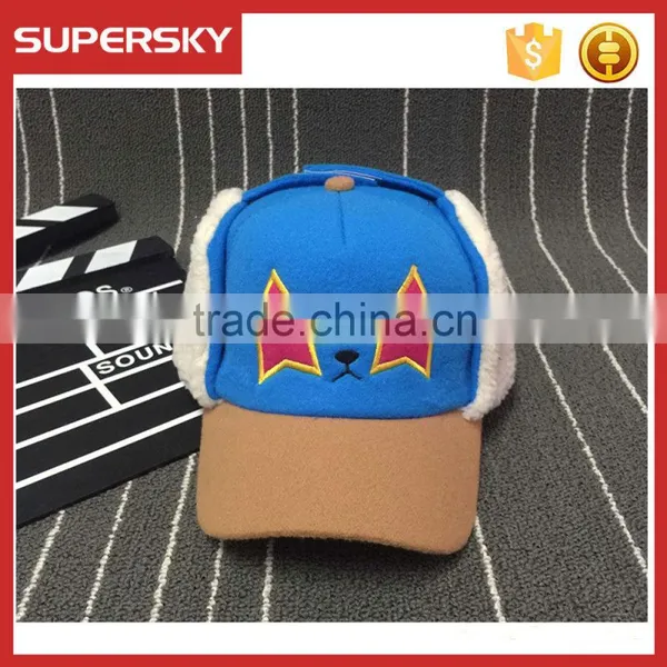 V-337 Lovely Winter Kids Baseball Caps With Star Pattern Cute Winter Children Snapback Cap photo-3