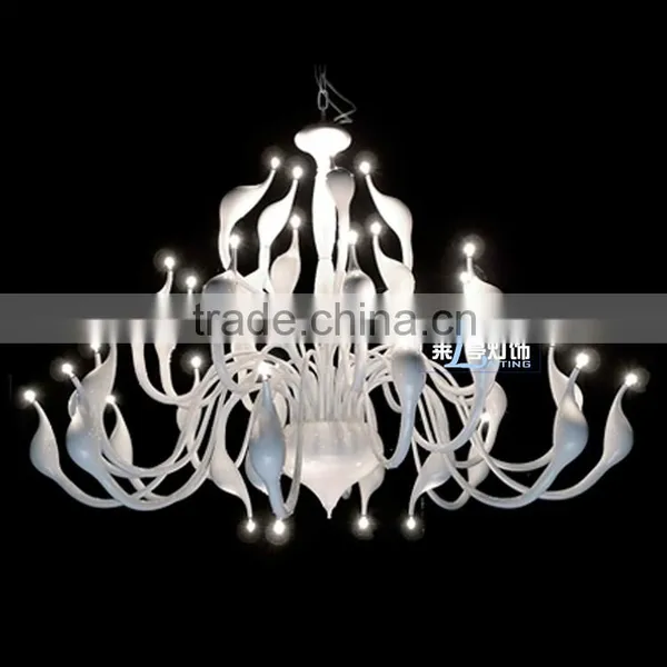 Gold Luxuxry Swan Iron Chandelier for Hotels photo-2
