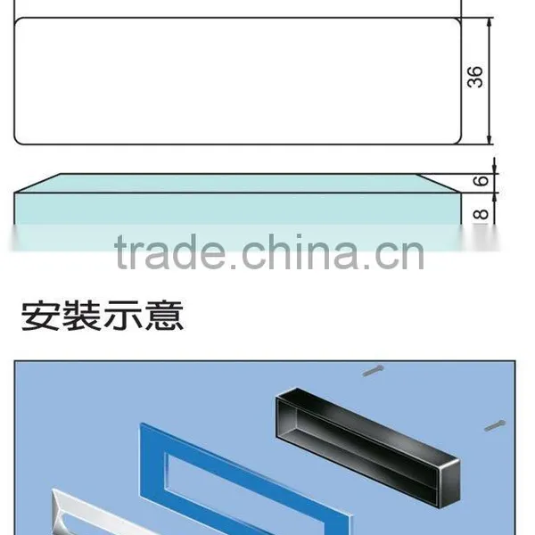 HP-001 Flush Plastic Cabinet Pull Handle photo-4