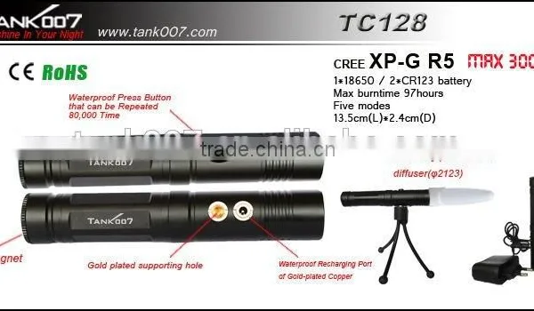 Geepas Rechargeable Led Flashlight Out Door Searching Led Torch Tank007 photo-4
