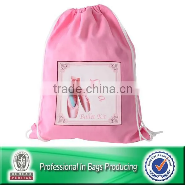 Lead-free 100% Recycled 210D Polyester Gym Drawstring Shoe Bag photo-3
