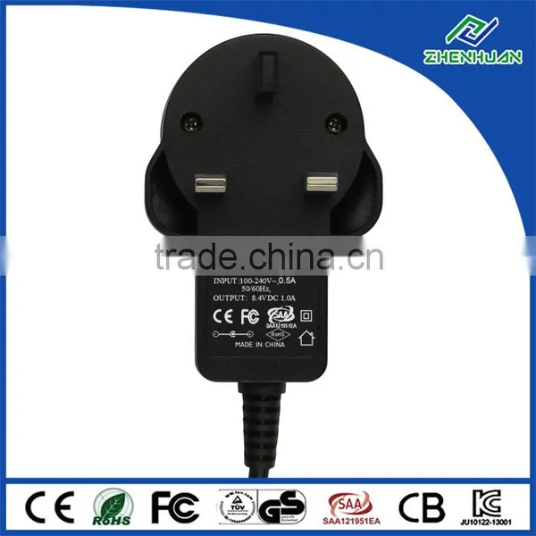 Wall Mounted Adapter 8.4V 1.0A Universal Power Supply photo-4