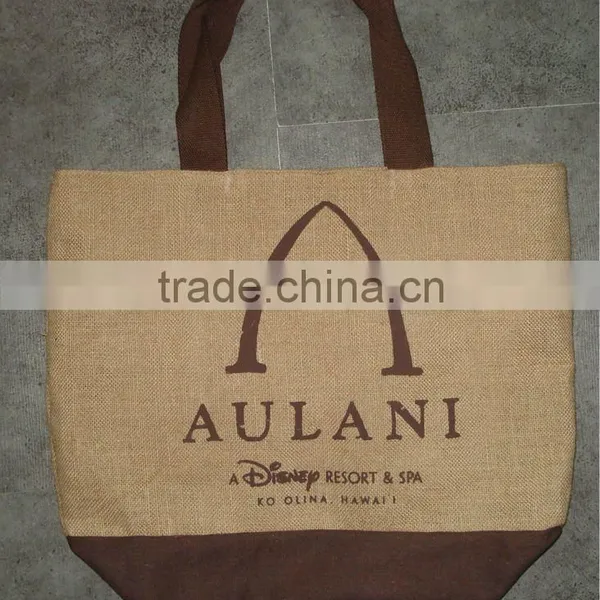BURLAP PRINT BAG