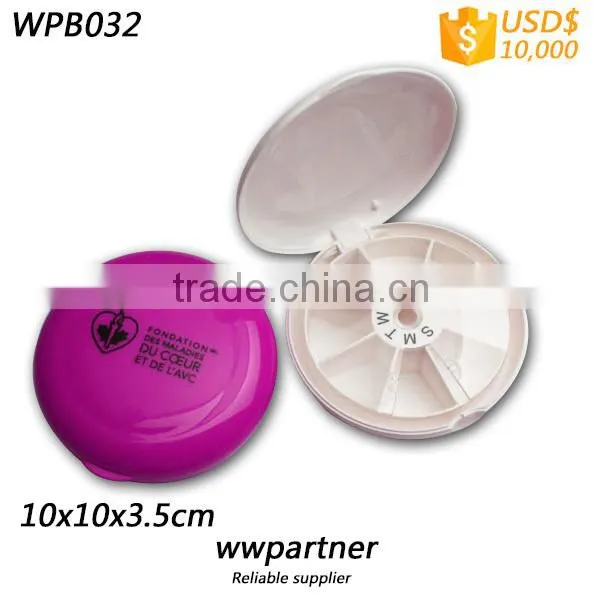 3 Compartment Pill Cutter Custom Printed, 2 Compartment for Pill photo-5
