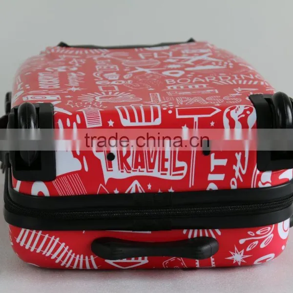 Beautiful Printed ABS+PC Trolley Luggage Case photo-4