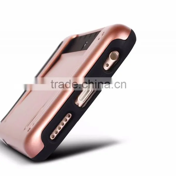 2016 New Design High Quality With Card Holder Function Phone Back Case, For Samsung Galaxy S6 Case photo-2