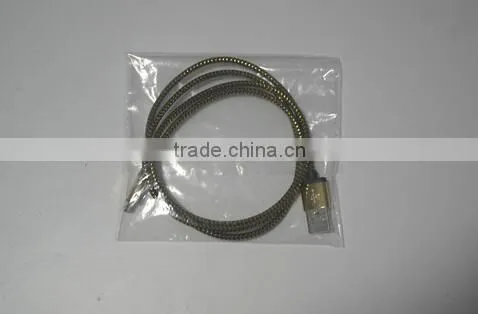 High Speed Data Sync Charger Cord With Aluminum Shell For Android (Gold)