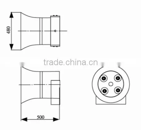 HS600-02 400W/600w Alum Outdoor High Power Air-defense 2014 New Alarm Speaker photo-6