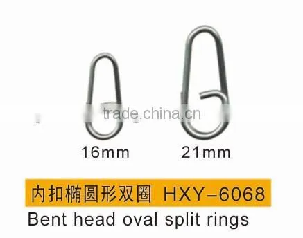Quality Fishing Bent Head Oval Split Rings