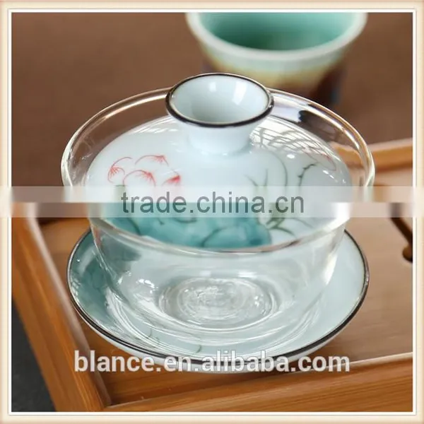 Heat Resistant Clear Glass GaiWan photo-2